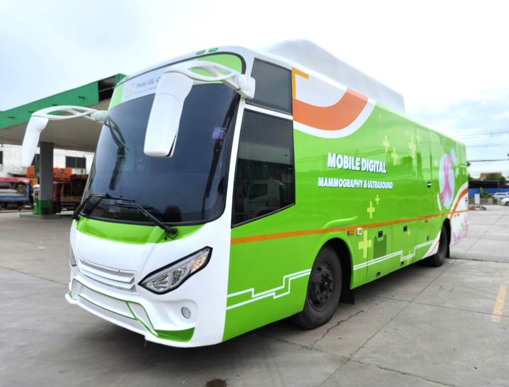รถเอกซเรย์ เต้านม + อัลตร้าซาวด์ (Mobile Digital Mamography+ Ultrasound