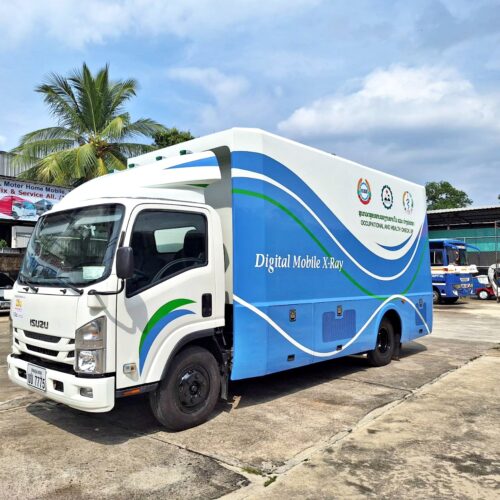 รถเอกซเรย์เคลื่อนที่แบบตู้บรรทุก โรงพยาบาลมิตรภาพ เวียงจันทร์
